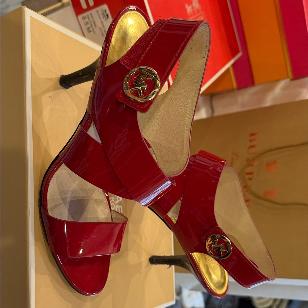 Michael Kors Elegant Red Strappy Heels